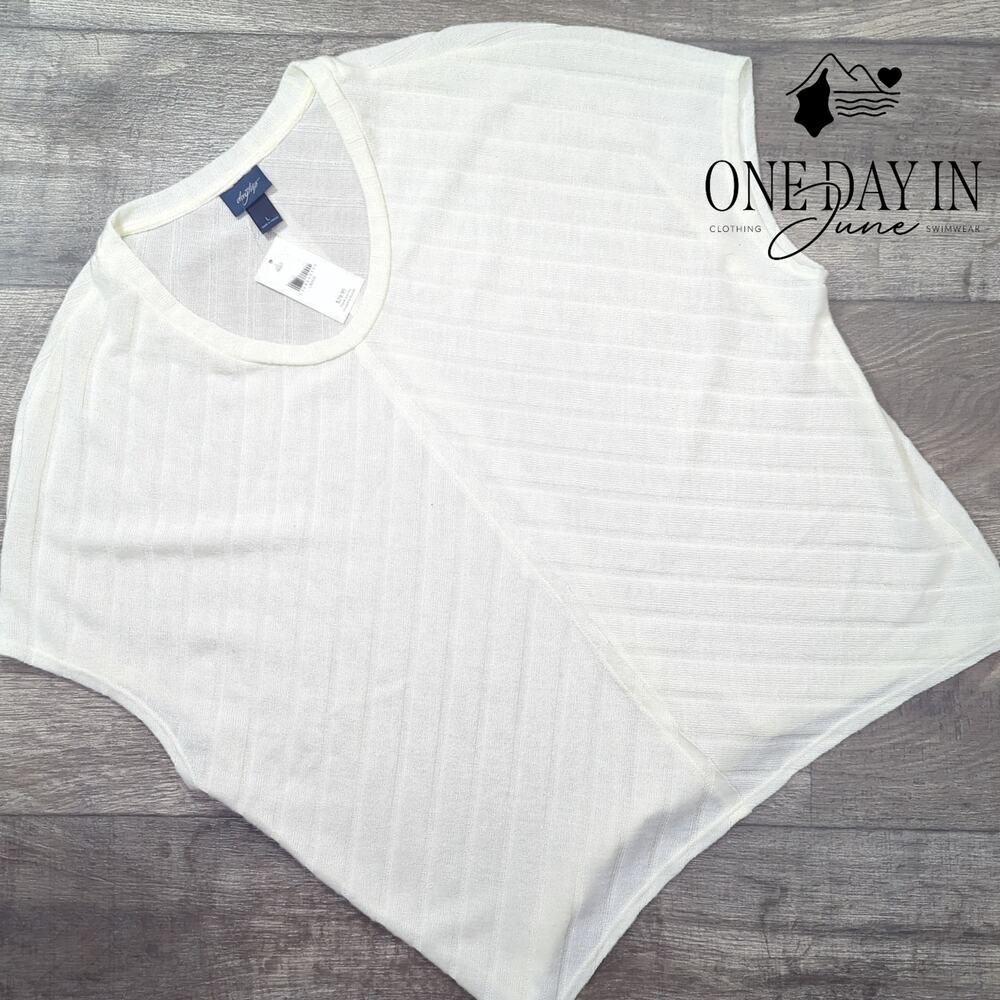 Day Trip Sleeveless Knit Sweater Size L